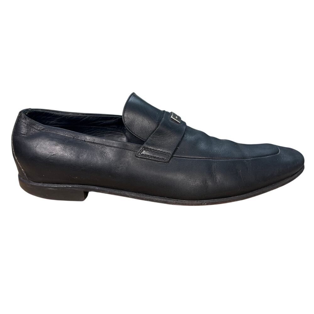 Vintage Gucci Men’s Florence Black Leather Slip On Loafers Size 8 D